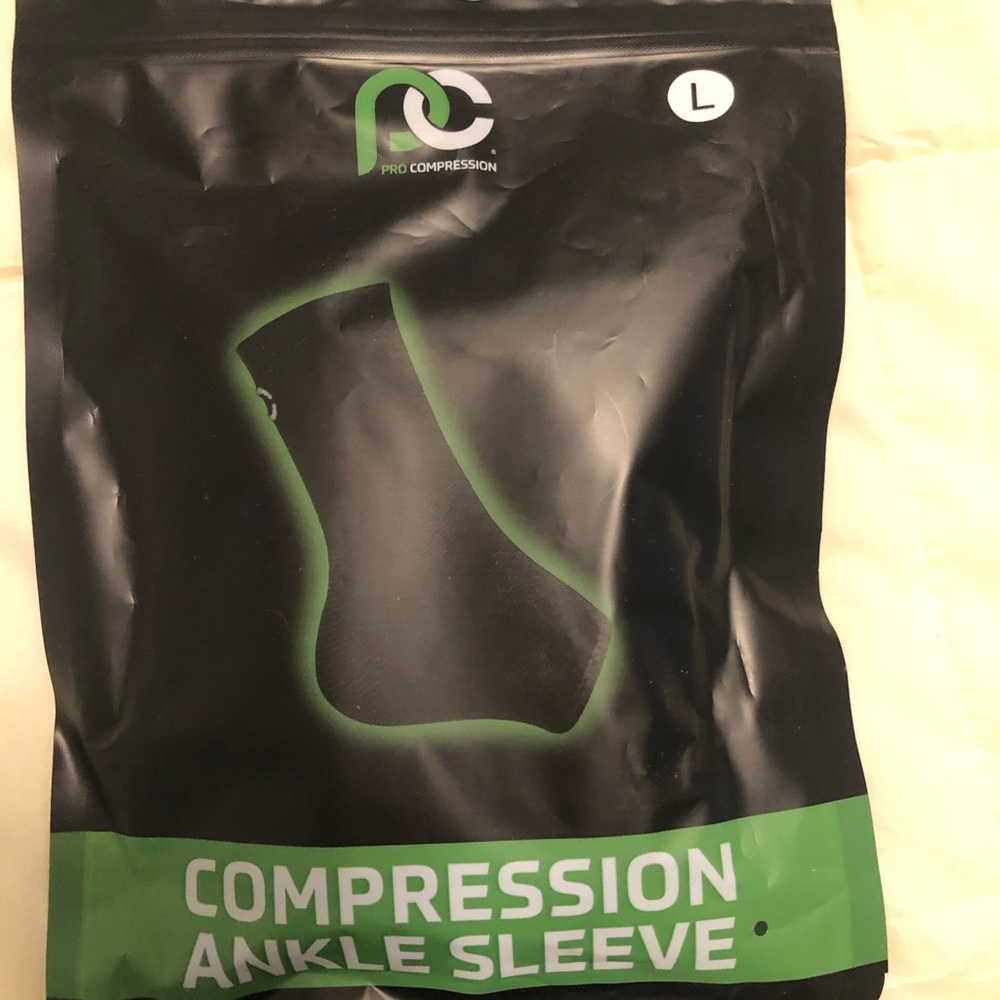 Compression ankle sleeve